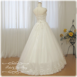ウェディングドレス　ウエディングドレス　前撮り 結婚式 二次会 挙式 白  花嫁 ドレス 8821 1枚目の画像
