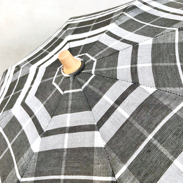 折りたたみ日傘　黒マドラス 3枚目の画像