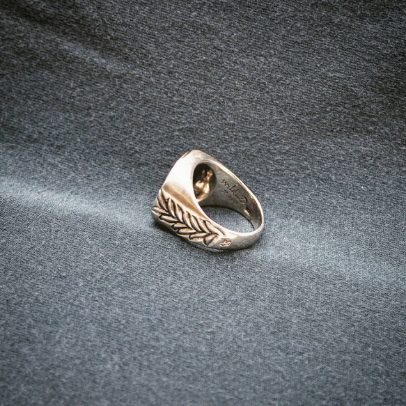 杜賓印記 穗的 925銀戒 Dobermann symbol．ring with Ear of rice 第6張的照片