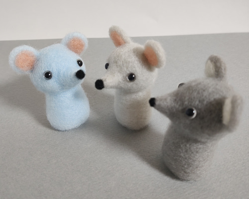 羊毛フェルト　人形　ねずみ　ハンドメイド 1879520974.jpg?1681563940