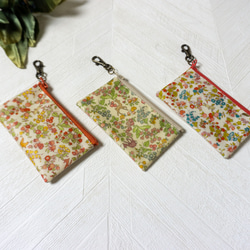 キーポーチ Nancy Animal　リバティラミネート生地 1枚目の画像