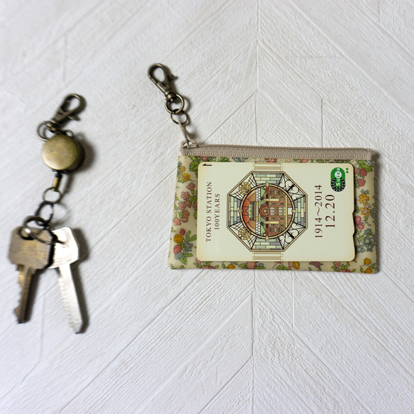 キーポーチ Nancy Animal　リバティラミネート生地 8枚目の画像