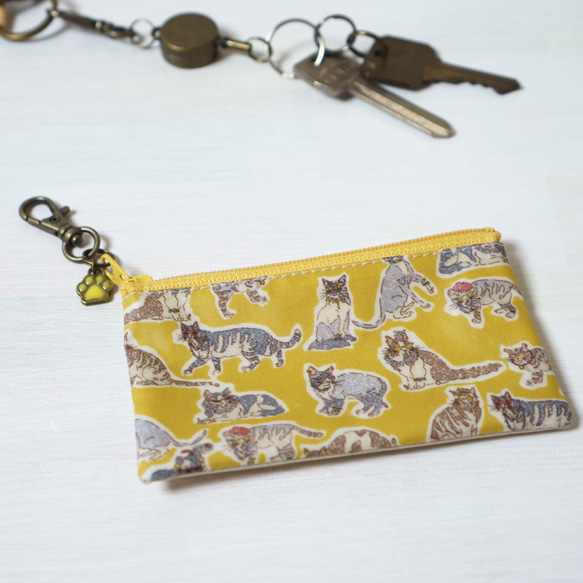 キーポーチ Nancy Animal　リバティラミネート生地 20枚目の画像