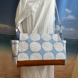 ミナペルホネン・メッツァネイビーBag【metsa/navy】2wayトートバッグ