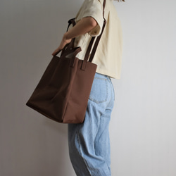 DROP SHOULDER TOTE BAG（コーヒー/ブラウン） 8枚目の画像