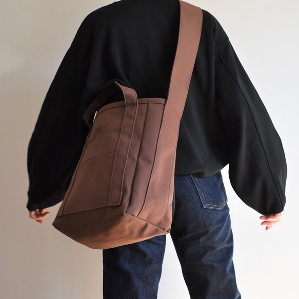 ZUCC SHOULDER TOTE BAG（コーヒー/ブラウン） 5枚目の画像