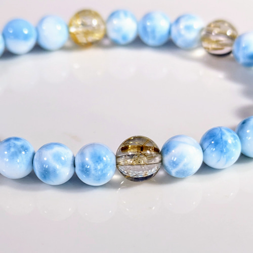 ✿天然美品【15cm】ラリマー〘カリブ海の宝石〙8mmブレスレット ✿天然