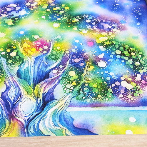 ☆】星のうまれる木 (星の鳥/絵本挿し絵) 絵画 てじまともこ 通販