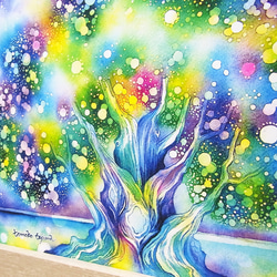 [★]星星誕生的樹（星星鳥/繪本插畫） 第12張的照片
