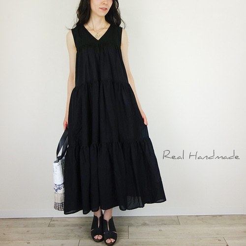 ◆送料・関税無料◆Merlette 刺繍入Vネックティアードワンピース ◇送料・関税無料◇Merlette 刺繍入Vネックティアードワンピース