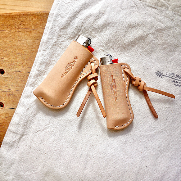 Bicライターケース 選べるサイズ展開 本革 ヌメ革 レザー S-019 その他