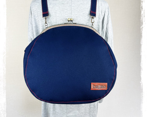 maginko様】縦型がま口ショルダー リュック ハンドメイド maginko様