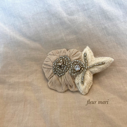 アンティークレースのウエディングヘッドドレス ローズ ヘッドドレス