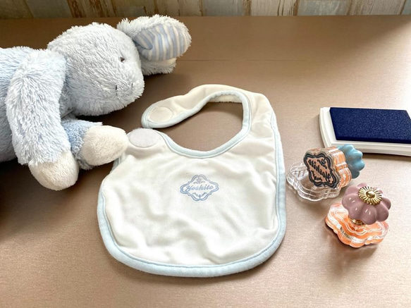 服やおむつにも！Elegant お名前スタンプ(Mサイズ) 10枚目の画像