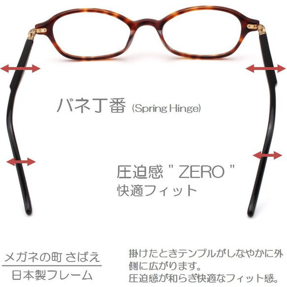 鯖江製 スリム老眼鏡 日本製 シニアグラス おしゃれ リーディンググラス バネ丁番 レディース 女性用 5007-47C 5枚目の画像