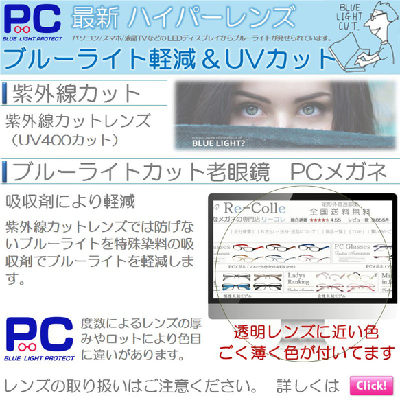 メガネ型ルーペ 跳ね上げ式 拡大鏡 ルーペの倍率1.6倍 （シニアグラス 老眼鏡の度数+2.5）おしゃれ MEGA 14枚目の画像