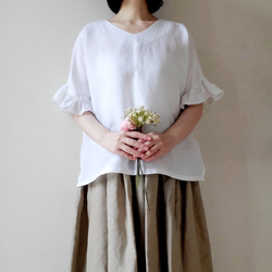 風が通る服】ヒラヒラ袖でほっそり華奢みえ♡リヨセルリネンの着回せる