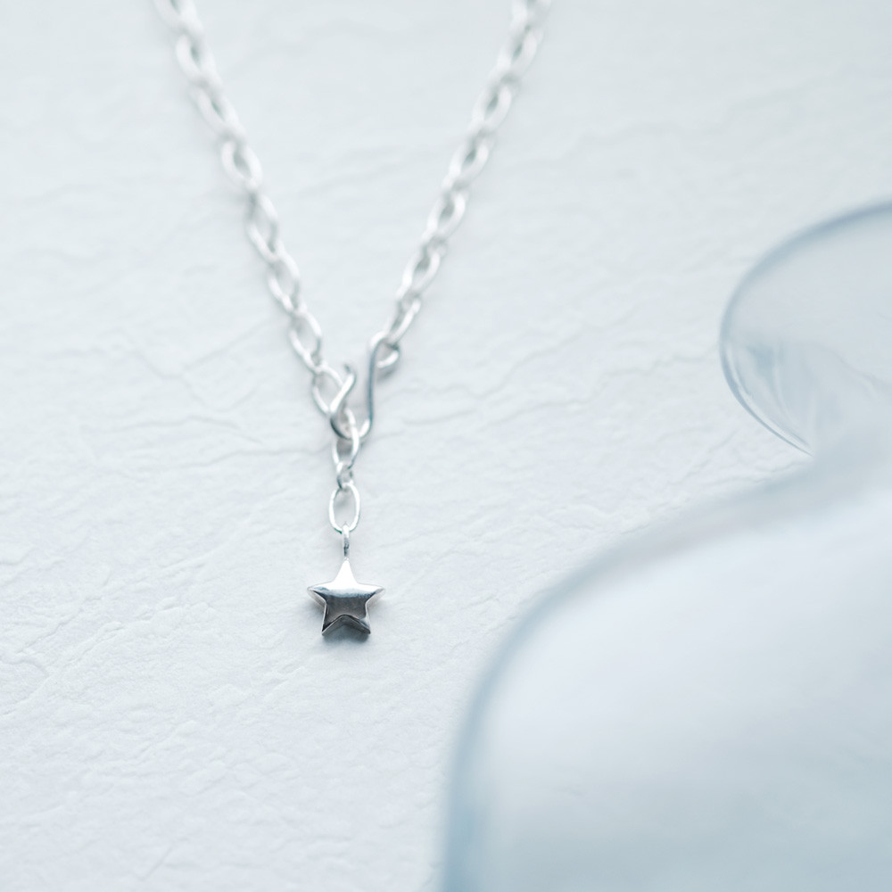 星 チョーカー ネックレス シルバー925