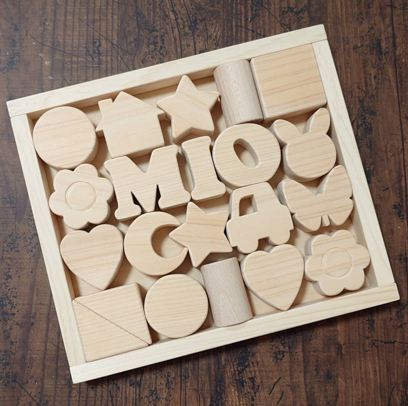 【木のつみきセット 大】 《子供PSCマーク対応》  出産祝いベビーギフトお誕生日プレゼントにも♪ 木のおもちゃ