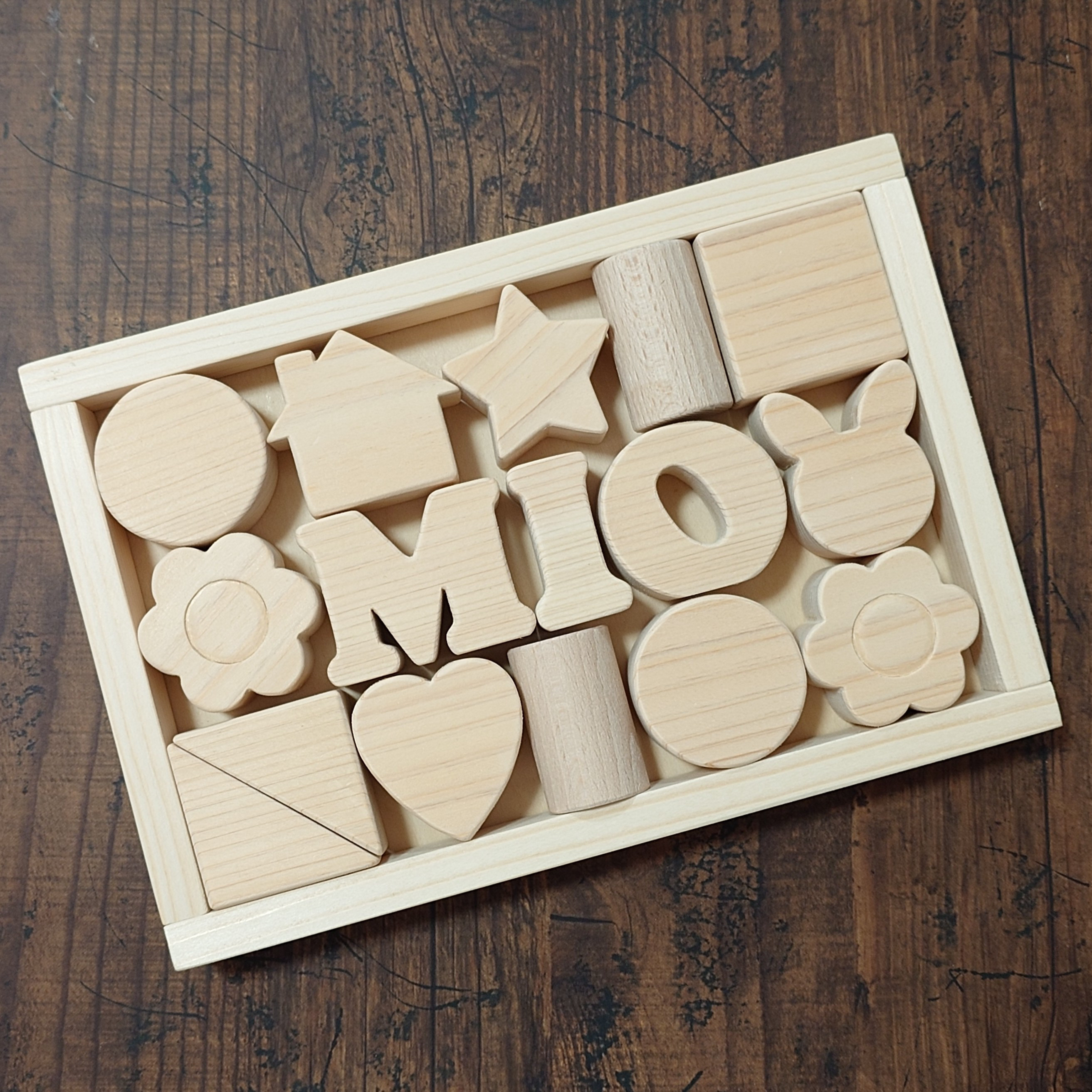【木のつみきセット 小】 《子供PSCマーク対応》 出産祝いベビーギフトお誕生日プレゼントにも♪ 木のおもちゃ 4,330円