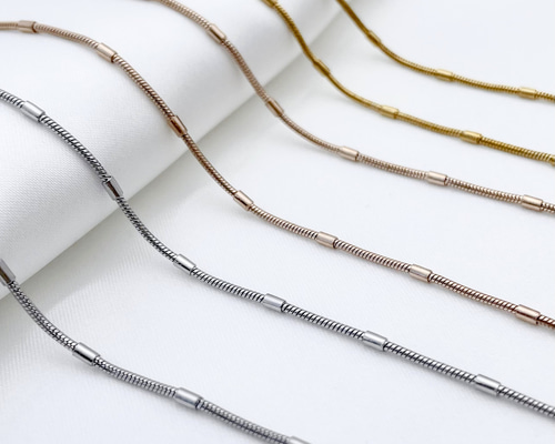 付けっぱなしOK】ロープチェーン ネックレス チェーン 1.7mm