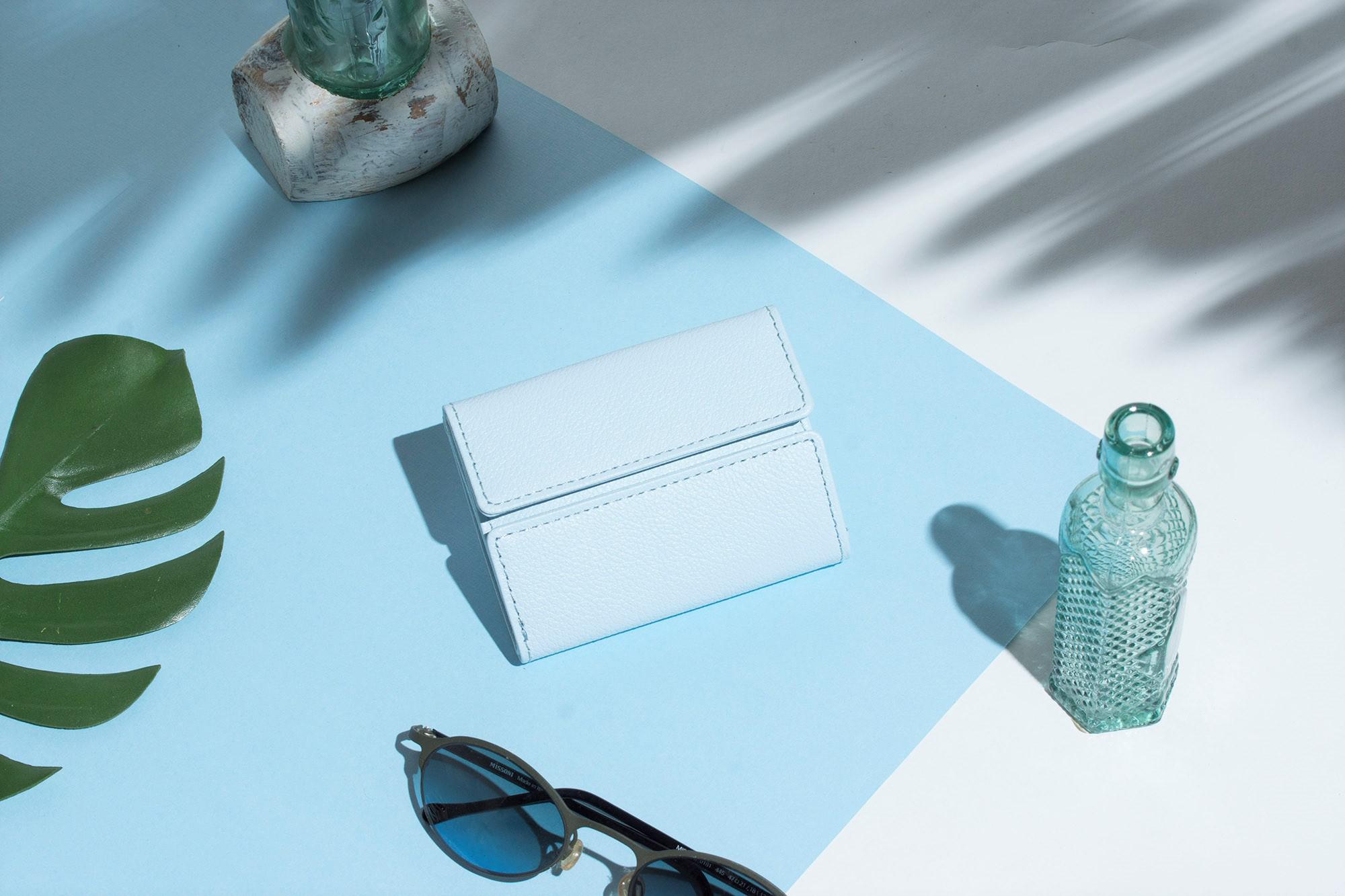 【刻印可】 手のひらサイズの三つ折りミニ財布　パーム　 MH1331