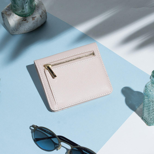 刻印可】 カードが11枚も収納できる二つ折りミニ財布 パーム MH1333 二  