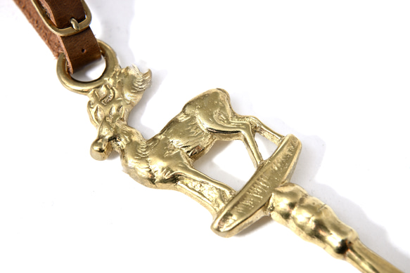 真鍮鋳物 シューホーン（靴べら） 鹿 1枚目の画像