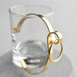 環形手鐲 A 黃銅 金黃銅 第2張的照片