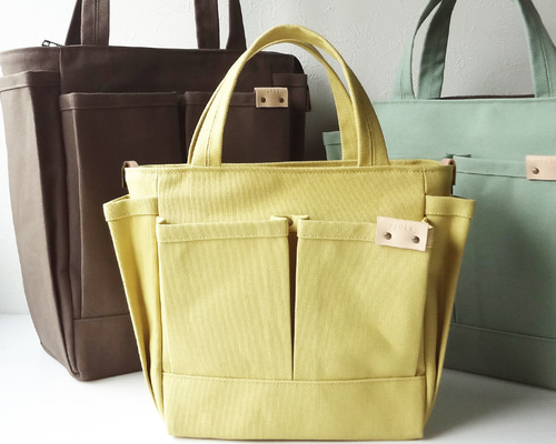 ポケットいっぱいトートバッグ他3商品　ハンドメイド ポケットいっぱいトートバッグ作り方How To Make Multi Pocket Totebag