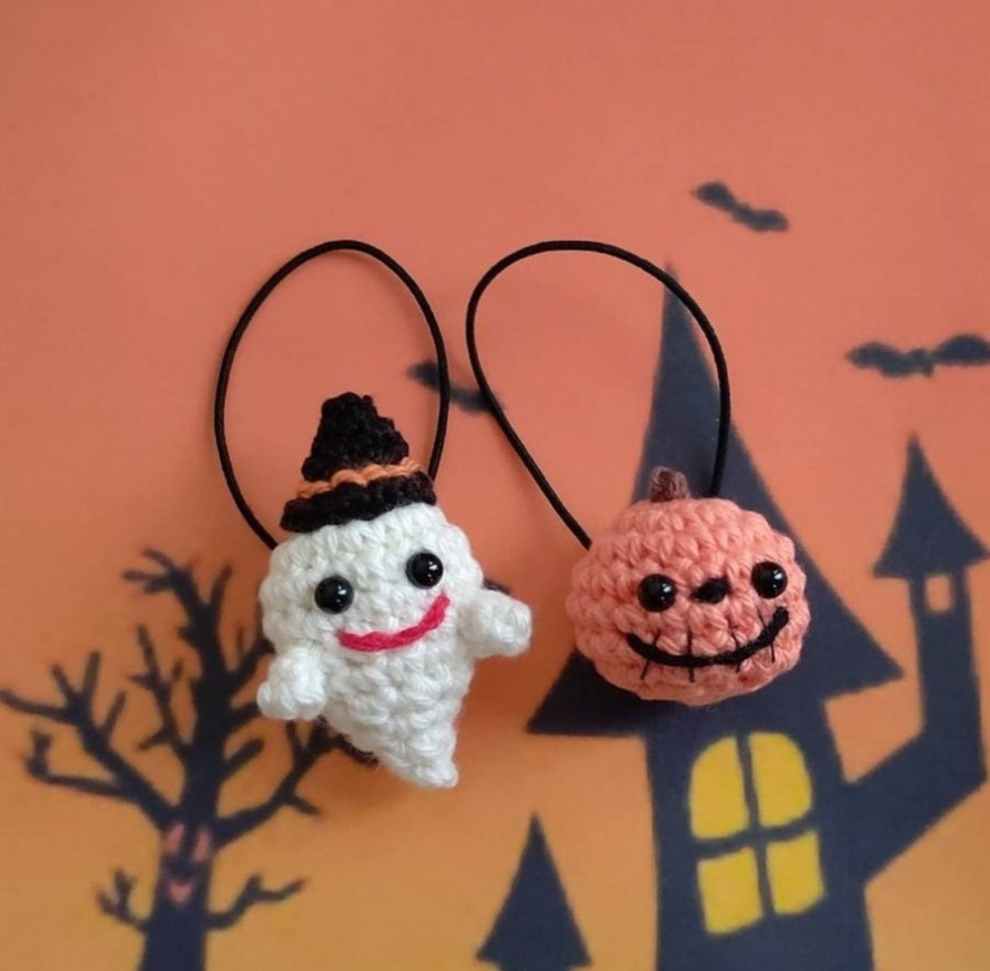 旧作デザイン ハロウィン ヘアゴムセット