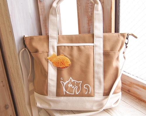 ＊handmade＊2way⭐️CUBE❣️ネコ キューブトート♡巾着袋　お弁当袋⭐️ Amazon｜面白い ねこ 黒猫 ネコ (1) 保冷 がま口 ランチバッグ