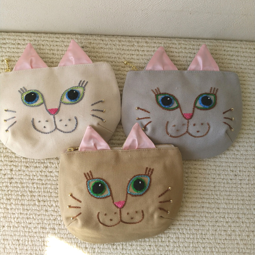 おすまし猫お洒落ポーチ ロシアンブルー ポーチ ranco 通販 7795868