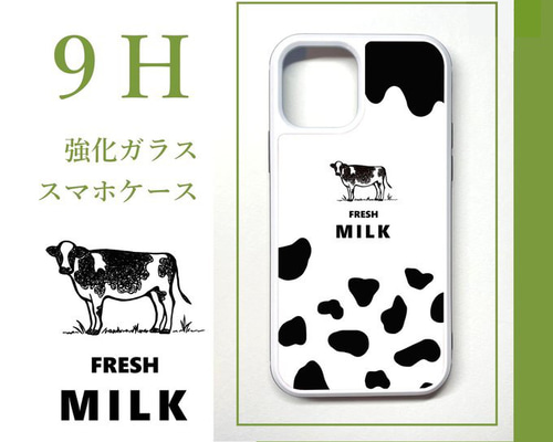 乳牛紋のiPhone 12携帯ケース44 iPhone 12 iPhone12 ケース スマホ スマホケース クリア イラスト 透明