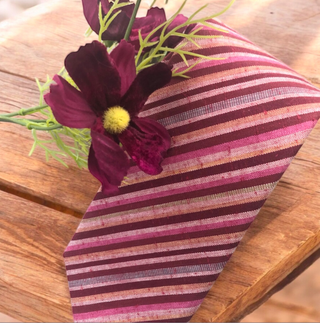 浜松遠州織千織ネクタイ　秋桜