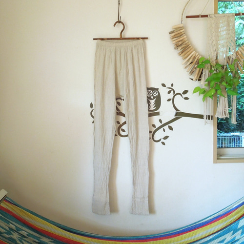 再入荷】つつむ クリンクルシルク ネパリレギンス タイツ