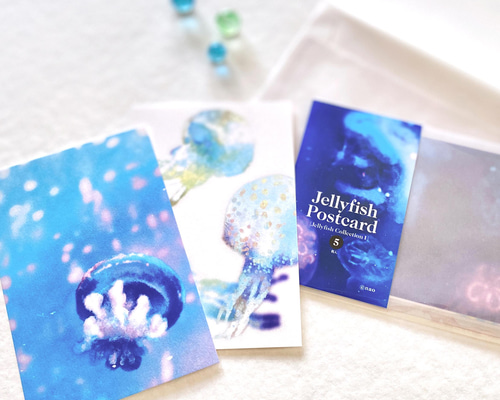 クラゲポストカードセット［Jellyfish Collection 1］5枚入り