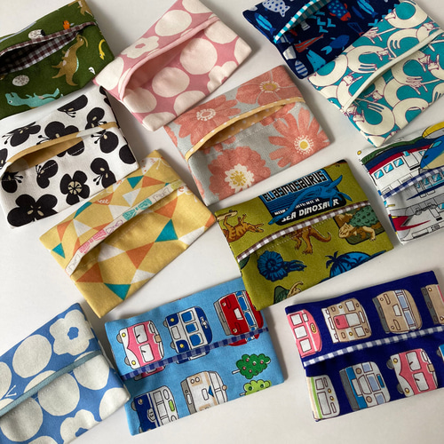 子供用ポケットティッシュケース 2個セット お名前タグつき その他入園