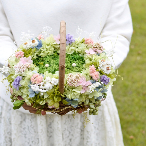 手作りキット リングピローカゴ 大人ピンク リングピロー Riviere