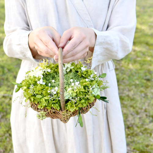 ゼクシィ掲載 手作りキット リングピローカゴ 森のバスケット リング