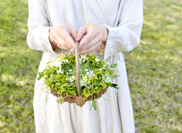 ゼクシィ掲載 手作りキット リングピローカゴ 森のバスケット リング