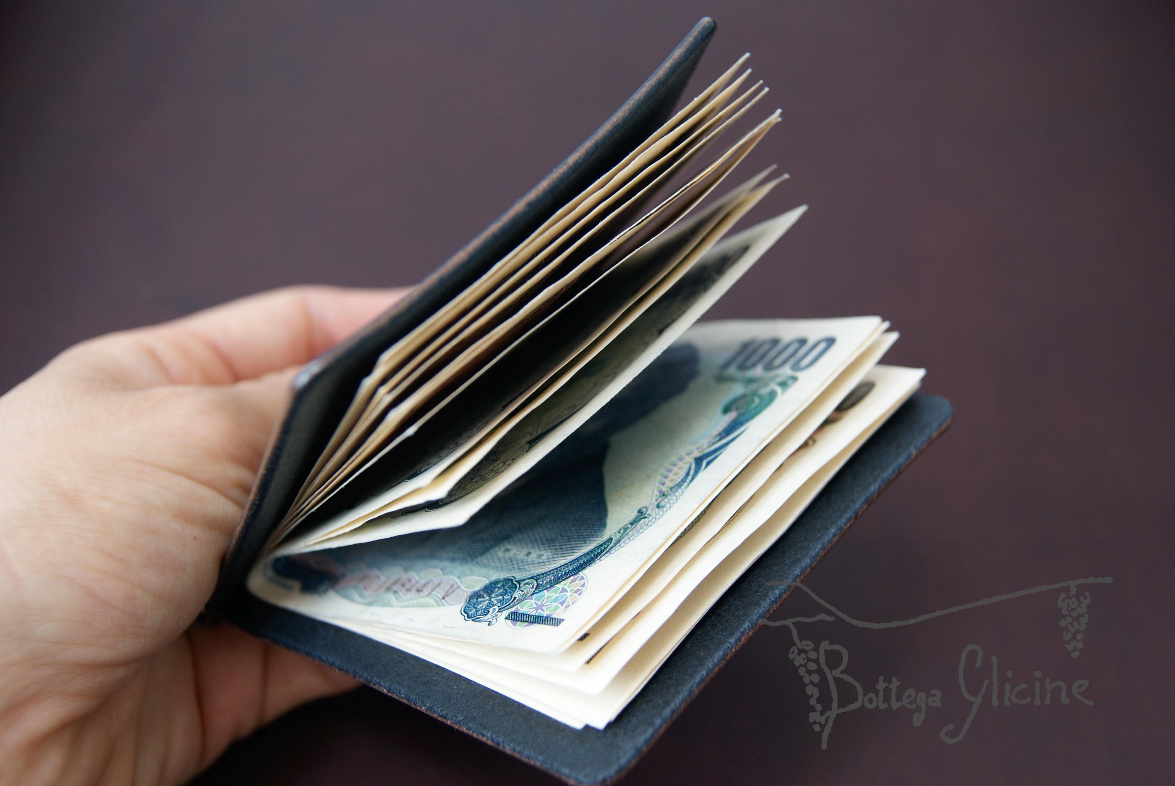 【マネークリップ / MONEY CLIP】 革財布 本革イタリアンレザー