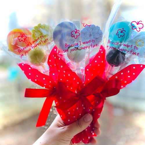 お菓子のプチブーケ ウエディングのプチギフトや発表会などにも