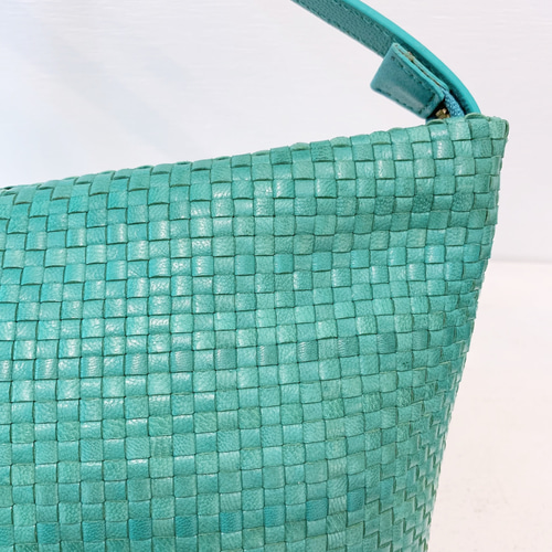 美品　山羊皮ブラックメッシュ　バッグ 山羊革】極軽メッシュショルダーバッグ<5色展開> 山羊革