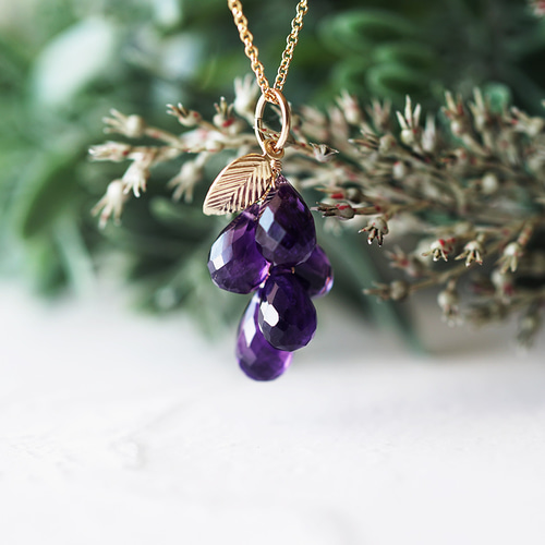 アメジスト製 ぶどうの装飾品 約15cm 【公式通販】