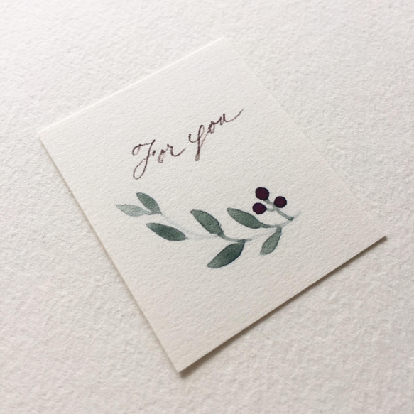 小さなオリーブのメッセージカード タグ 40枚 6枚目の画像