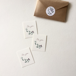 小さなオリーブのメッセージカード タグ 40枚 5枚目の画像