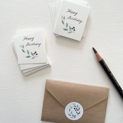 小さなオリーブのメッセージカード タグ 40枚 7枚目の画像