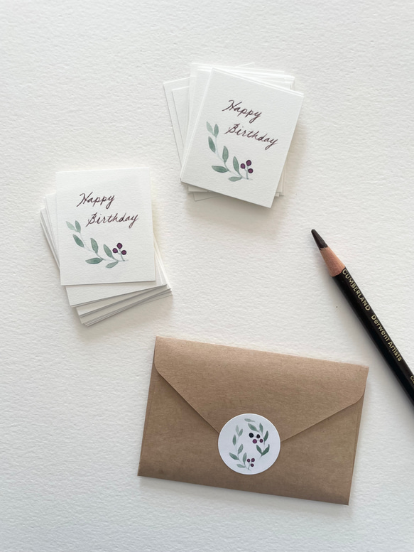 小さなオリーブのメッセージカード タグ 40枚 7枚目の画像