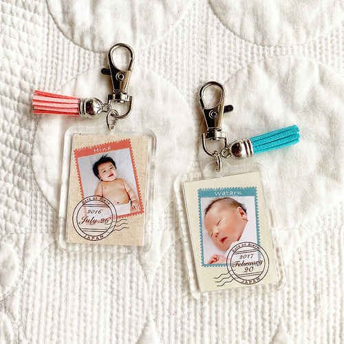 写真入りキーホルダー＊ネームキーホルダー＊オリジナルキーホルダー